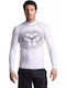 Arena Rash Vest Ανδρική Μακρυμάνικη Αντηλιακή Μπλούζα Λευκή