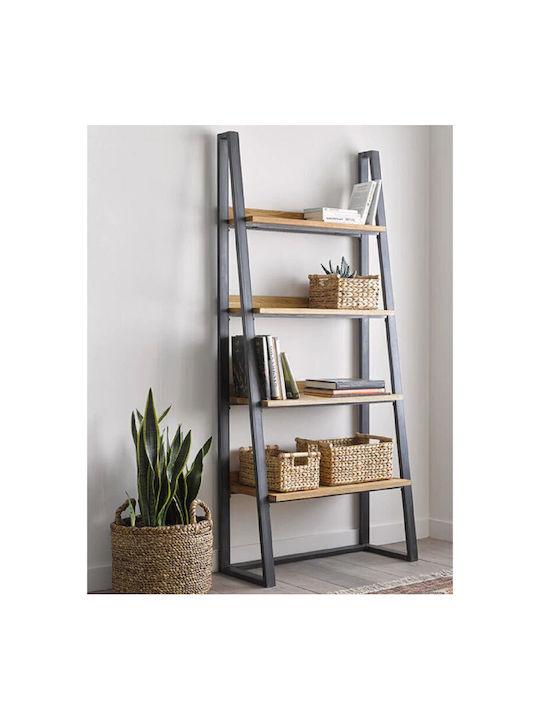 Bibliotecă Ryder Nuc-Maro 75x36x185 cm