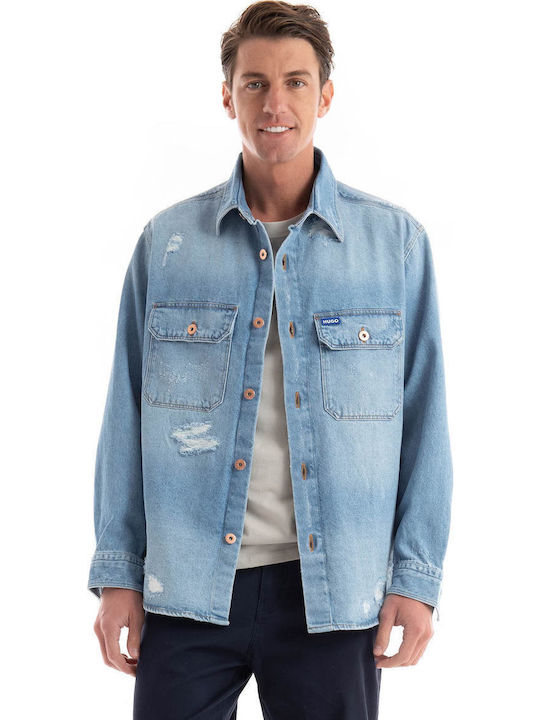 Ebolt Мъжко Яке Light Aged Denim