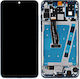 OLED Screen with Touch Mechanism and Frame for Huawei P30 Blue