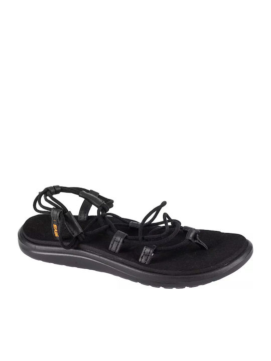 Voya Women's Flat Sandals Sporty in Black Color