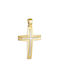 Herren Gold Kreuz 14K