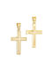 Herren Gold Kreuz 14K