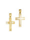 Herren Gold Kreuz 14K