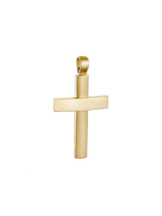 Herren Gold Kreuz 14K