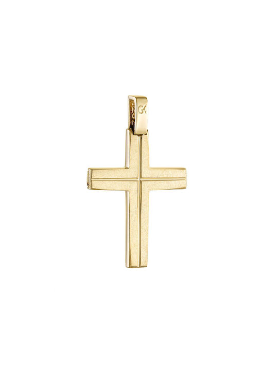 Herren Gold Kreuz 14K