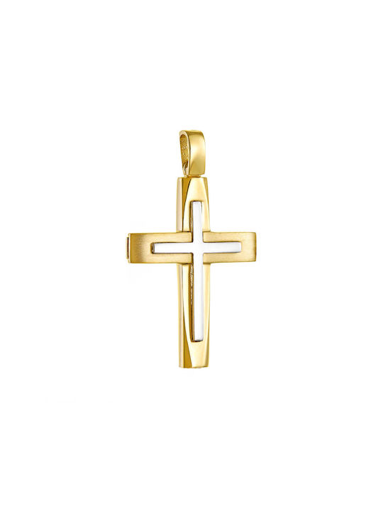 Herren Gold Kreuz 14K