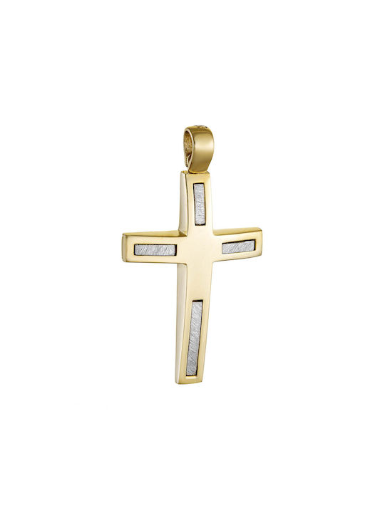 Herren Gold Kreuz 14K