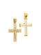 Herren Gold Kreuz 14K