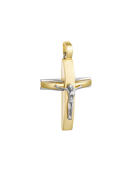 Herren Gold Kreuz 14K