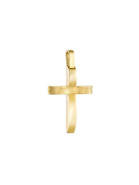 Herren Gold Kreuz 14K