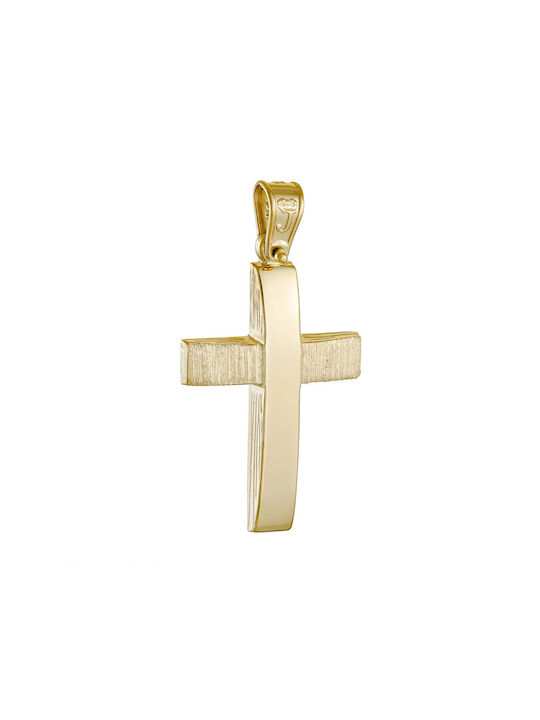 Herren Gold Kreuz 14K