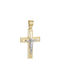 Herren Gold Kreuz 14K