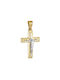 Herren Gold Kreuz 14K