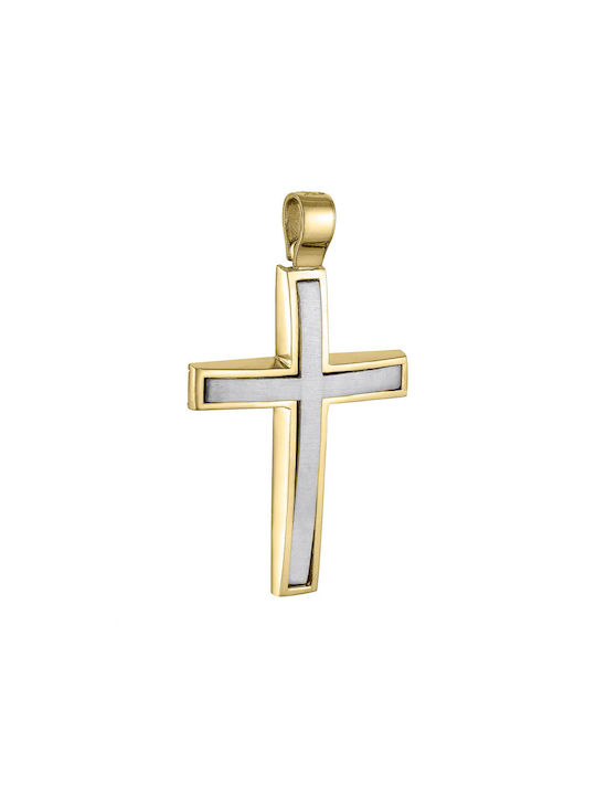 Herren Gold Kreuz 14K