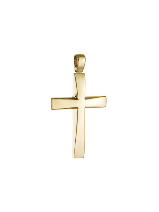 Herren Gold Kreuz 14K