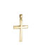 Herren Gold Kreuz 14K