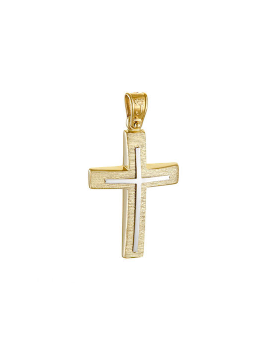 Herren Gold Kreuz 14K