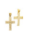 Herren Gold Kreuz 14K