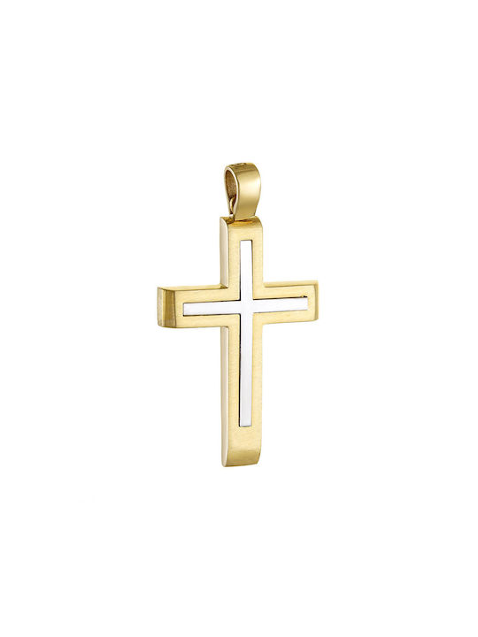 Herren Gold Kreuz 14K