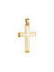 Herren Gold Kreuz 14K