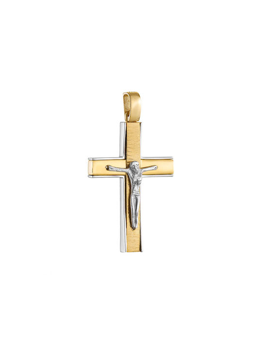 Herren Gold Kreuz 14K