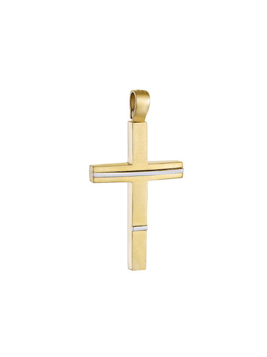 Herren Gold Kreuz 14K