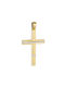 Herren Gold Kreuz 14K