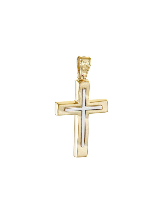 Herren Gold Kreuz 14K