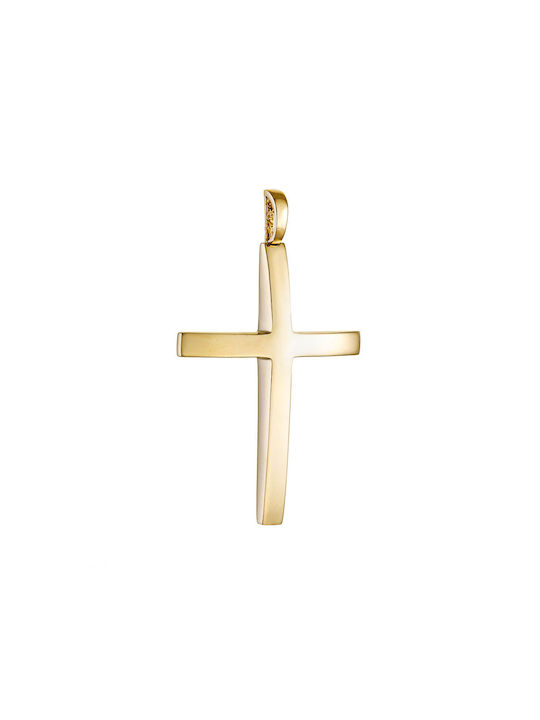 Herren Gold Kreuz 14K