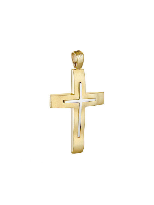 Herren Gold Kreuz 14K