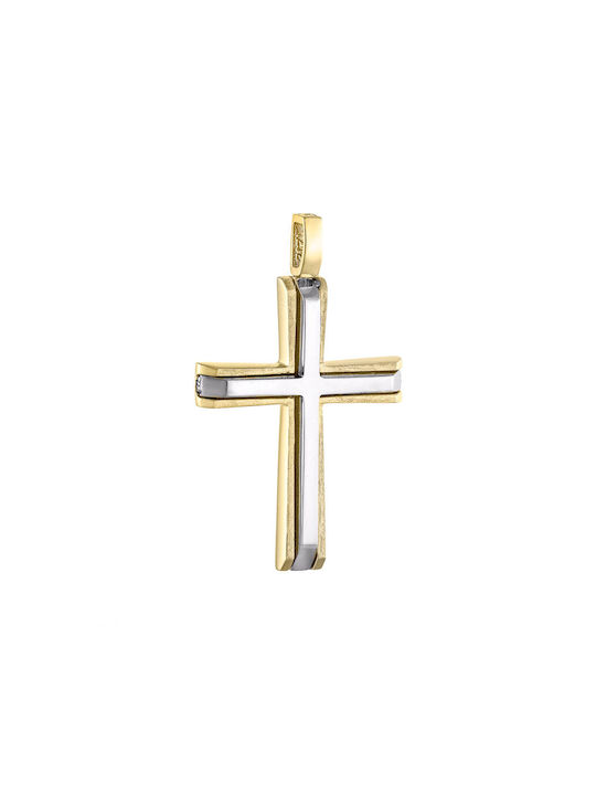 Herren Gold Kreuz 14K