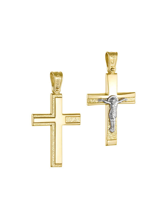 Herren Gold Kreuz 14K