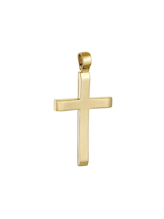 Herren Gold Kreuz 14K