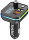 Earldom FM Transmitter Αυτοκινήτου mit Bluetooth / USB / Typ-C,TC-TC
