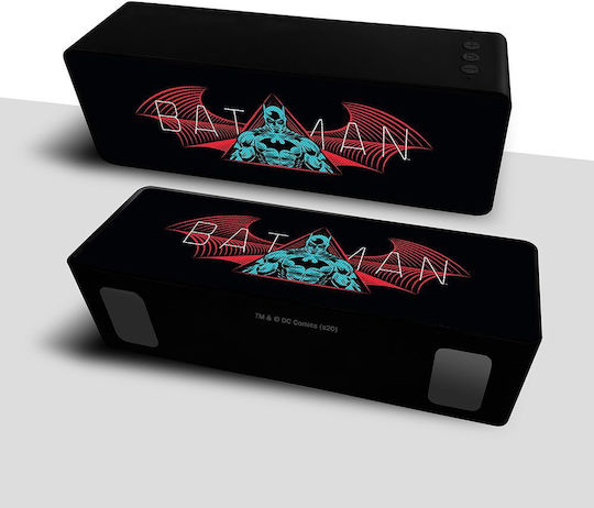 ERT Group Batman Bluetooth-Lautsprecher 10W mit Radio und Akkulaufzeit bis zu 2.5 Stunden 006 Black