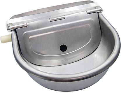 Agro Electro Automatische Rostfreie Pferde-Wasserspender mit 2lt Kapazität 27x26x12cm