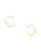 Earrings Hoops made of Gold 14K