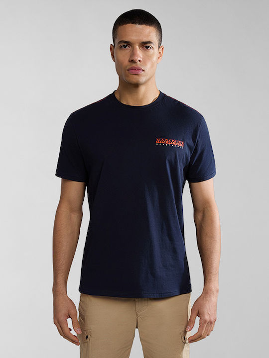 Napapijri Herren T-Shirt Kurzarm Blu Marine