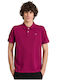 Polo Short Sleeve Blouse Magenta Purple