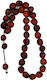Scented Nutmeg Worry Beads with 33 Beads Red