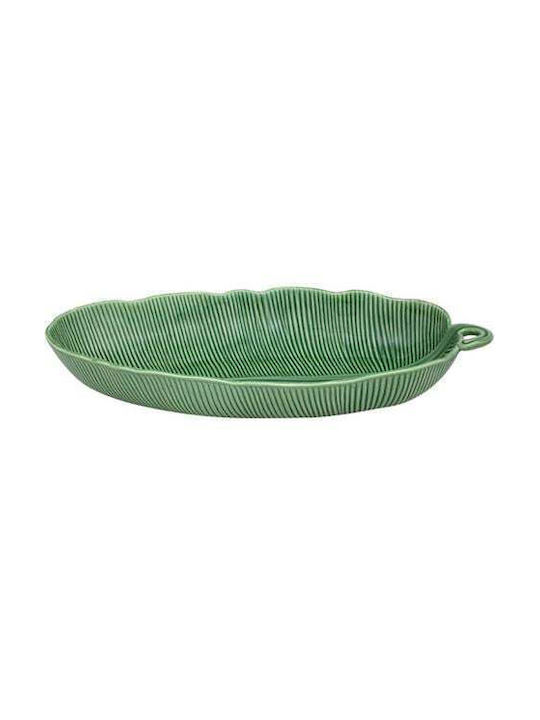 Bordallo Pinheiro Σαλατιέρα Κεραμική Πράσινη 53x29x8cm