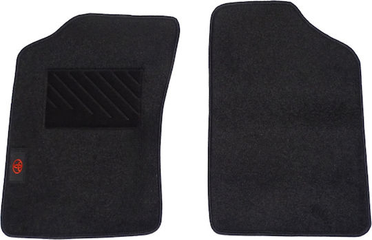 Autopataki Rear Mats 2pcs for Toyota Hilux 1997-2004 Black