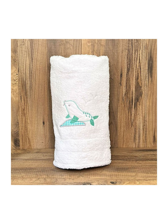 Bunny Bebe Βρεφική Πετσέτα Σώματος Μέντα Βάρους 500gr/m²