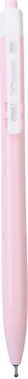 Deli Deli Click Pen 0.7mm Xtream Pastel Pink Blue Ink
