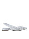 Damen Ballerinas Slingback in Silber Farbe