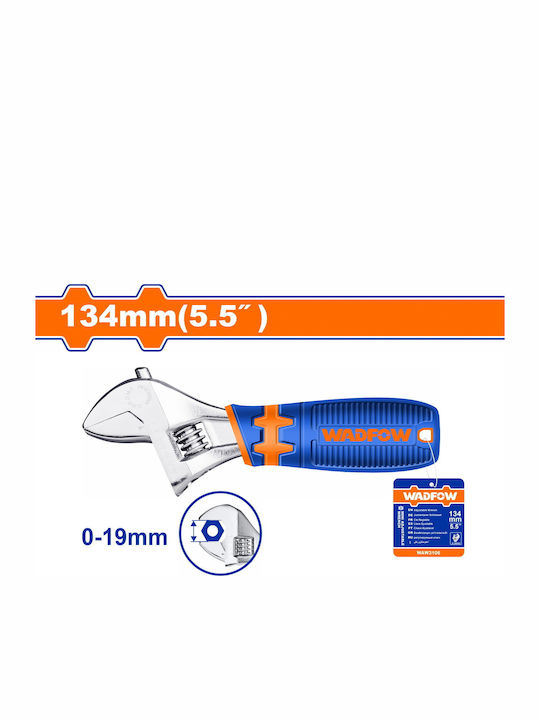 Wadfow French Wrench with Adjustable Opening 19mm 139.7mm