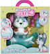 Pamper Petz Husky Puppy In Bathroom