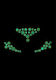 Διακοσμητικά Προσώπου Glow In Dark Body Jewelry Stickers Face No.1