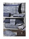 Down Town Home Sheet Sets King Size with Elastic 180x200+35cm. 846 Bombay Blue 4pcs